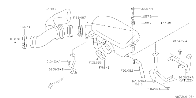 2005 Subaru Legacy Air Duct Diagram 1