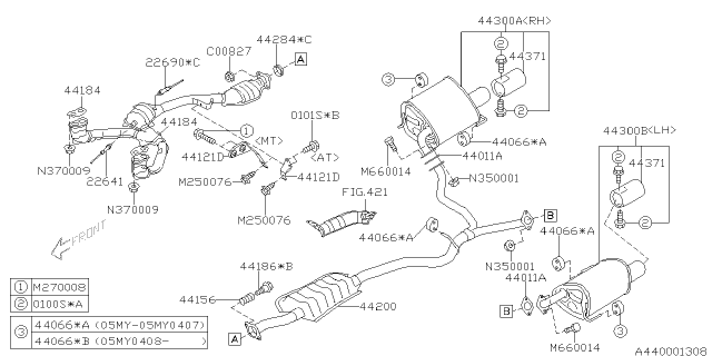 2005 Subaru Legacy Exhaust Diagram 10