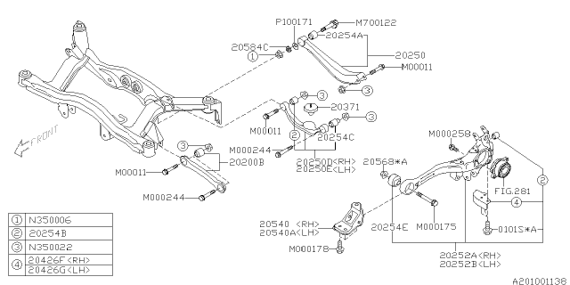 2005 Subaru Legacy Rear Suspension Diagram 2