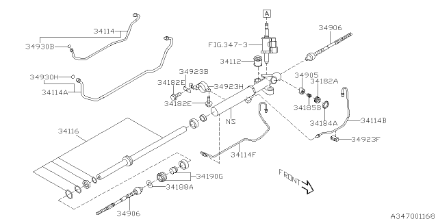 2005 Subaru Outback Power Steering Gear Box Diagram 2