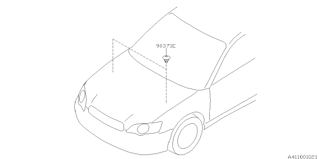 2008 Subaru Legacy Protector - Mounting Diagram