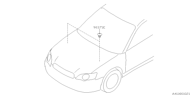 2006 Subaru Outback Protector - Mounting Diagram