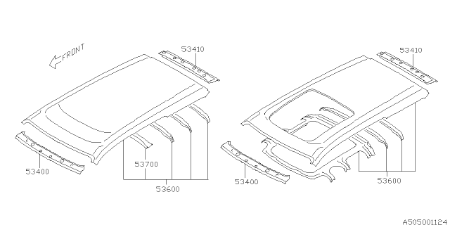 2007 Subaru Legacy Body Panel Diagram 8