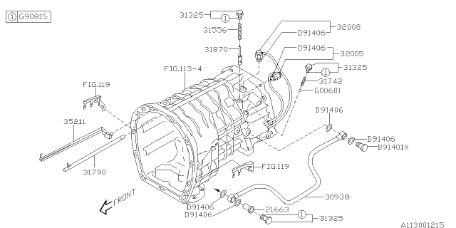 2006 Subaru Outback Manual Transmission Case Diagram 4