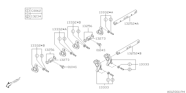 2006 Subaru Outback Valve Mechanism Diagram 4