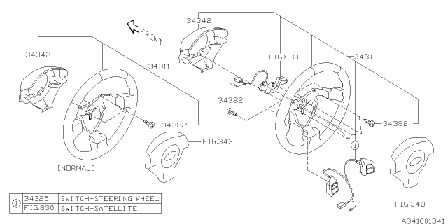 2007 Subaru Outback Steering Column Diagram 2