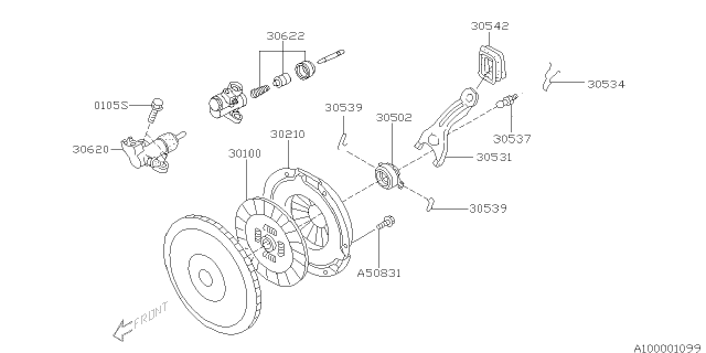 2009 Subaru Outback Manual Transmission Clutch Diagram 1