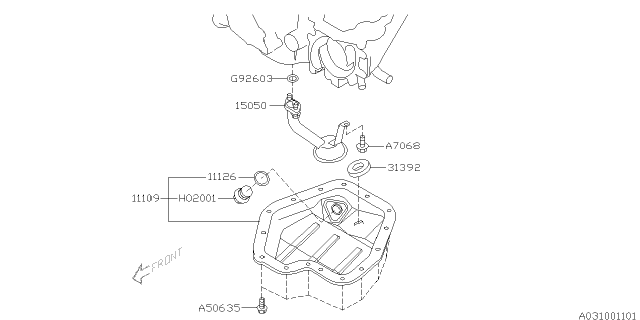 2005 Subaru Outback Oil Pan Diagram 3