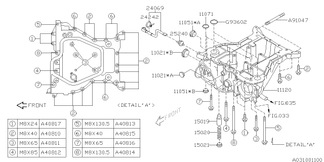 2006 Subaru Outback Oil Pan Diagram 4