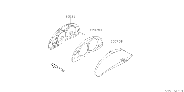 2005 Subaru Outback Window Plate Diagram for 85070AG35A