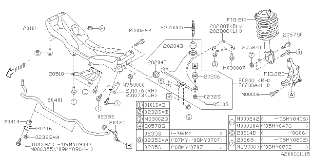 2005 Subaru Outback Front Suspension Diagram 2