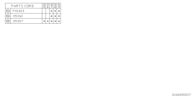 1989 Subaru GL Series Auxiliary Gear Diagram 3