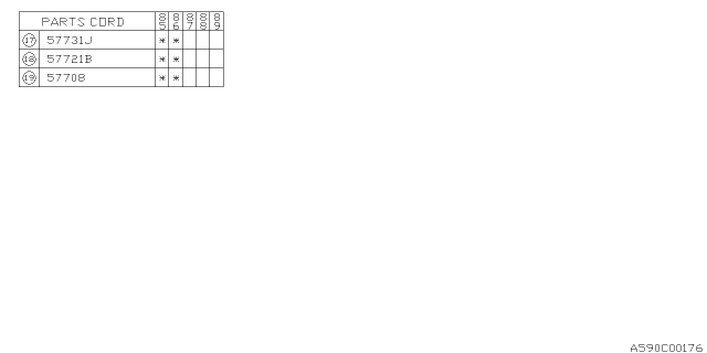 1986 Subaru GL Series Front Bumper Diagram 2