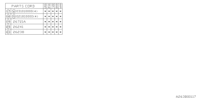 1985 Subaru GL Series Rear Brake Diagram 5