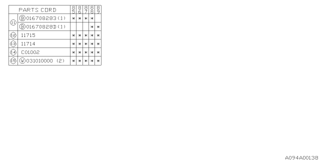 1987 Subaru GL Series Alternator Diagram 4