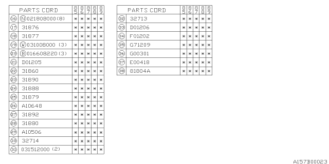 1989 Subaru GL Series Governor Assembly Diagram for 31860AA050