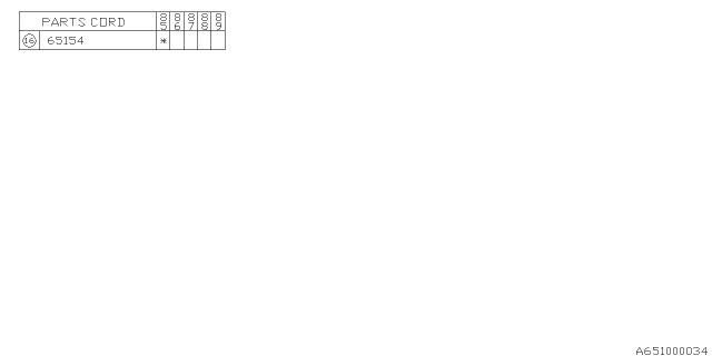 1987 Subaru GL Series Rear Window Diagram 2