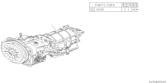1990 Subaru GL Series Automatic Transmission Assembly Diagram 2