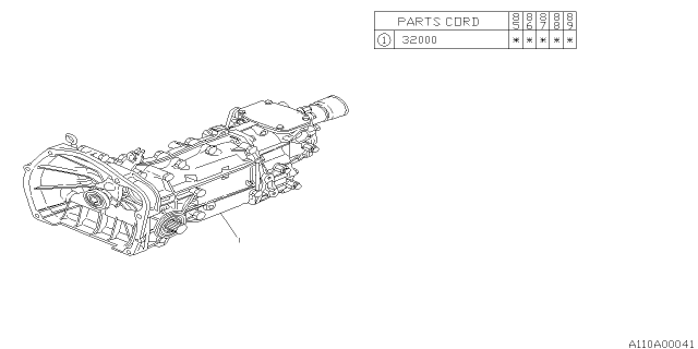 1989 Subaru GL Series Manual Transmission Assembly Diagram 2