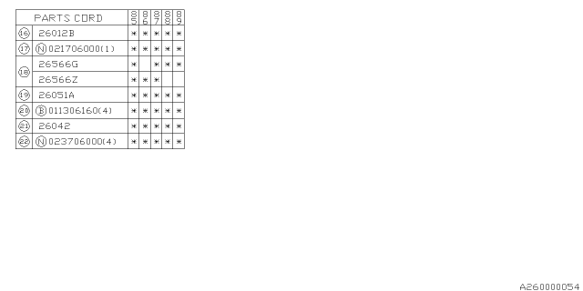 1987 Subaru GL Series Parking Brake System Diagram 2