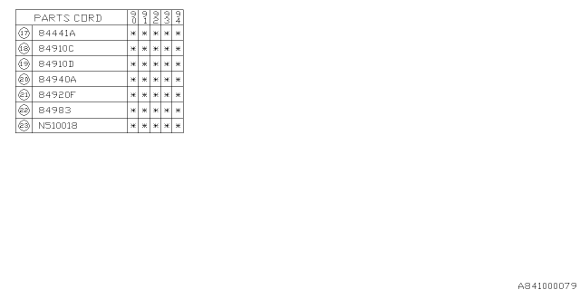 1991 Subaru Loyale Lamp - Front Diagram 2