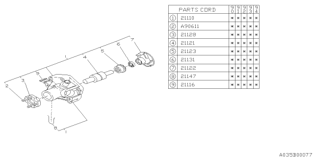 1990 Subaru Loyale Water Pump Diagram 3