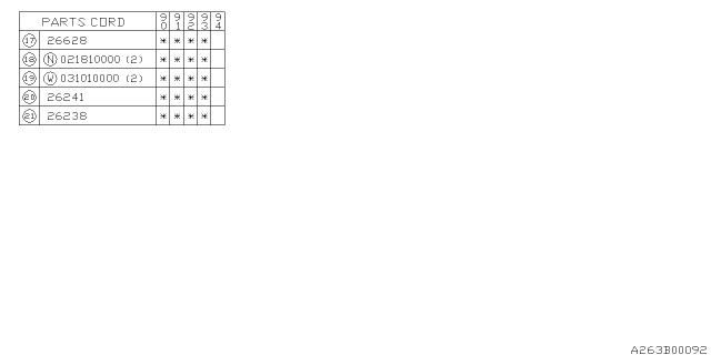 1993 Subaru Loyale Rear Brake Diagram 2