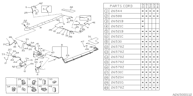 1993 Subaru Loyale Brake Piping Diagram 1