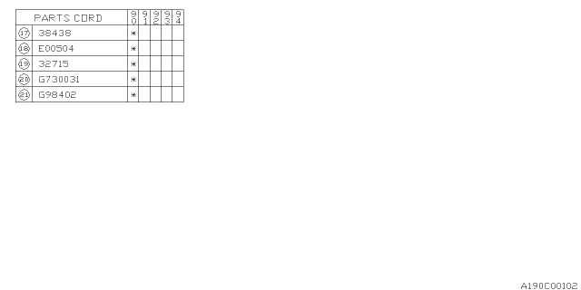 1990 Subaru Loyale Differential - Transmission Diagram 4