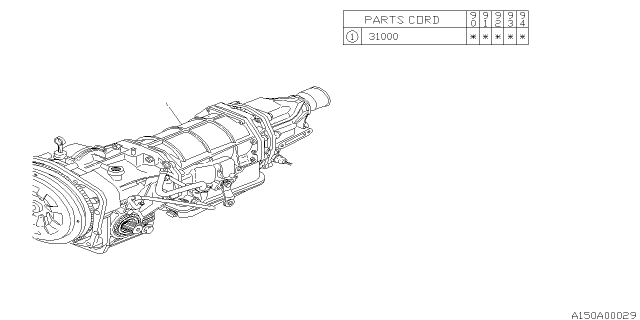 1992 Subaru Loyale Automatic Transmission Assembly Diagram