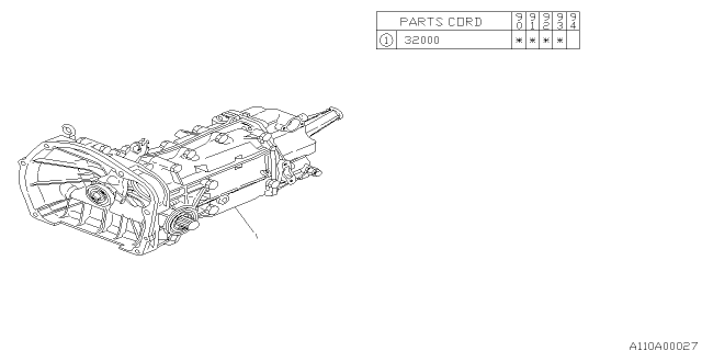 1991 Subaru Loyale Manual Transmission Assembly Diagram 1
