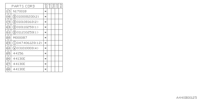 1990 Subaru Loyale Exhaust Diagram 6