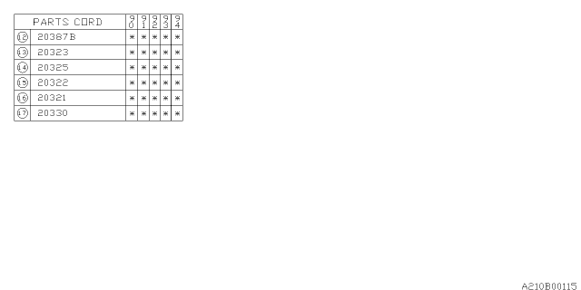 1994 Subaru Loyale Front Shock Absorber Diagram 4