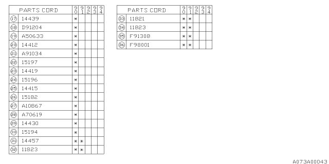 1990 Subaru Loyale Bolt Diagram for 800706190