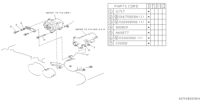 1990 Subaru Loyale Alternator Diagram 1