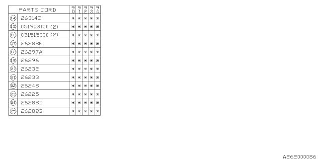 1994 Subaru Loyale Front Brake Diagram 2