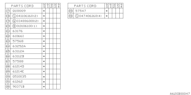 1990 Subaru Loyale Back Door Panel Diagram 2