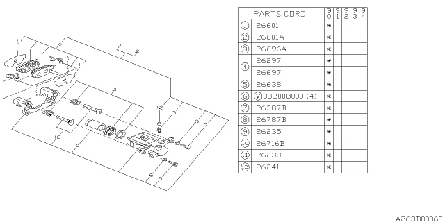 1990 Subaru Loyale Rear Brake Diagram 5