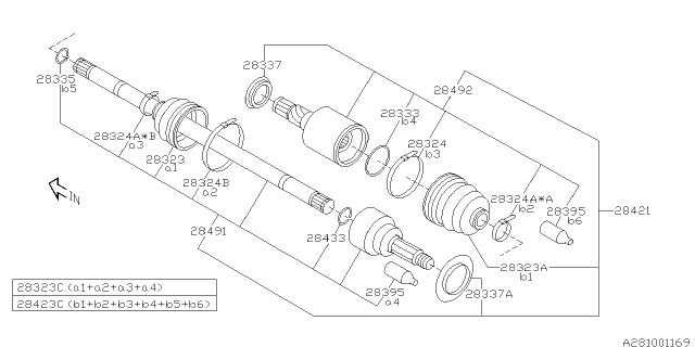 2008 Subaru Tribeca Rear Axle Diagram 1