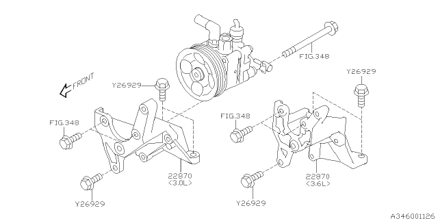 2012 Subaru Tribeca Power Steering System Diagram 1