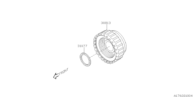 2006 Subaru Tribeca Clutch Assembly High And Low Re Diagram for 30813AA011