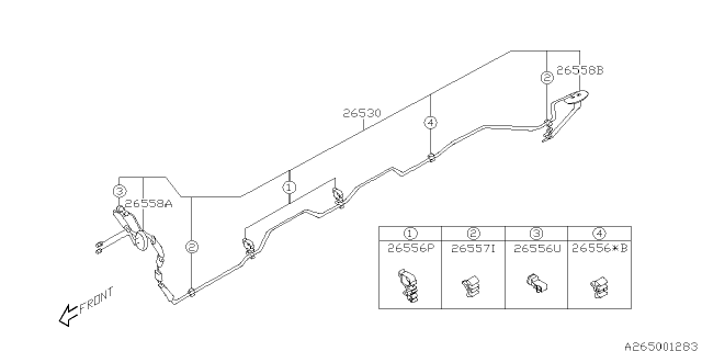 2008 Subaru Tribeca Brake Piping Diagram 1