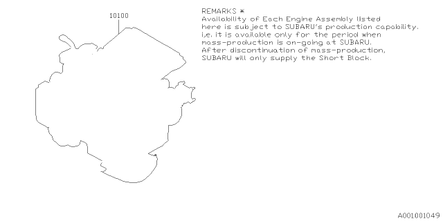 2014 Subaru Tribeca Engine Assembly Diagram