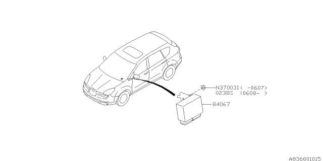 2006 Subaru Tribeca Electrical Parts - Day Time Running Lamp Diagram