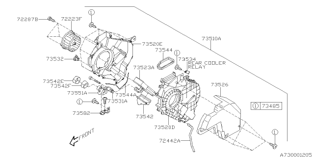 2014 Subaru Tribeca Air Conditioner System Diagram 4