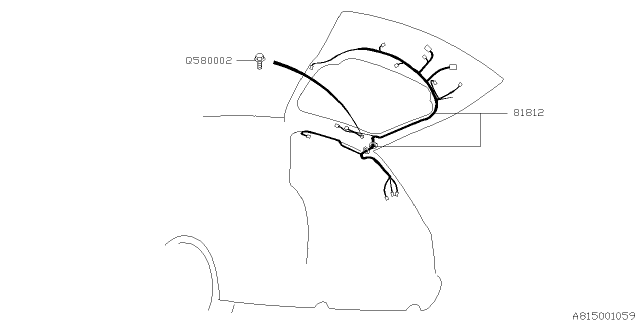 2014 Subaru Tribeca Cord - Rear Diagram