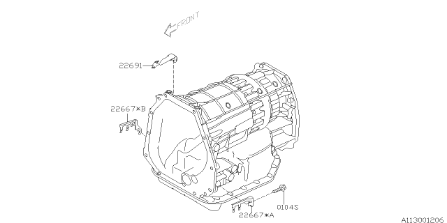 2011 Subaru Tribeca Manual Transmission Case Diagram