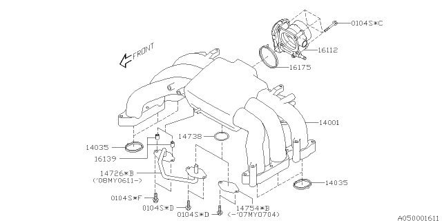 2009 Subaru Tribeca Intake Manifold Diagram 5