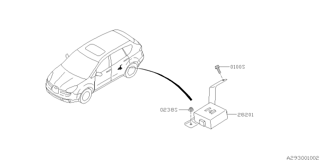 2007 Subaru Tribeca TPMS Unit Diagram