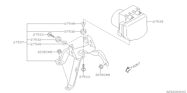 2010 Subaru Tribeca V.D.C.System Diagram 1